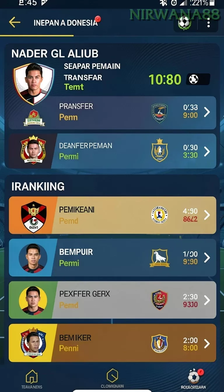 Pratinjau antarmuka nirwana88 — aplikasi APK resmi Android v2.5.6